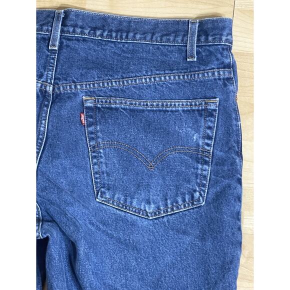 Vintage Levi's 517 Jeans Mens 40x32 Dark Wash Boot‎ Cut 90s Y2K Red Tag - Picture 3 of 8